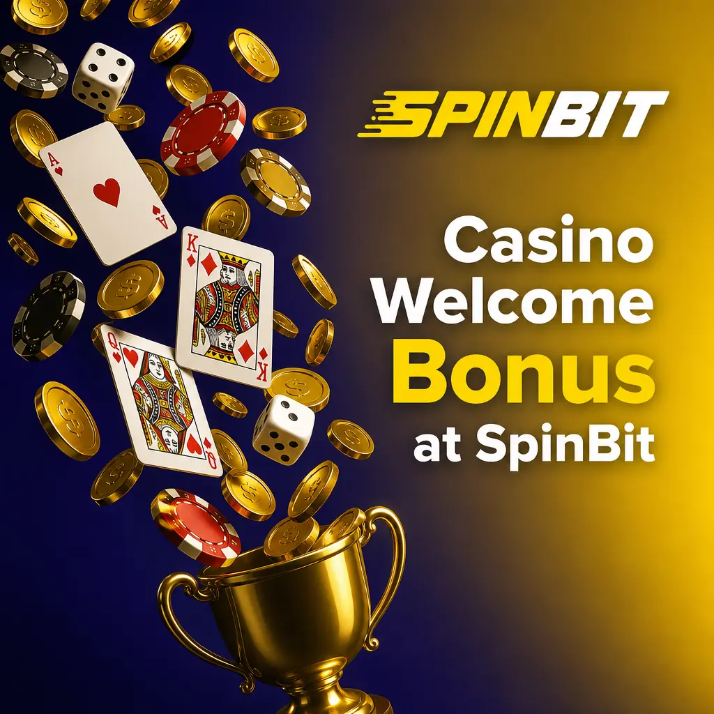 SpinBit casino welcome bonus: 100% match up to 1,000 NZD plus 100 free spins on first two deposits
