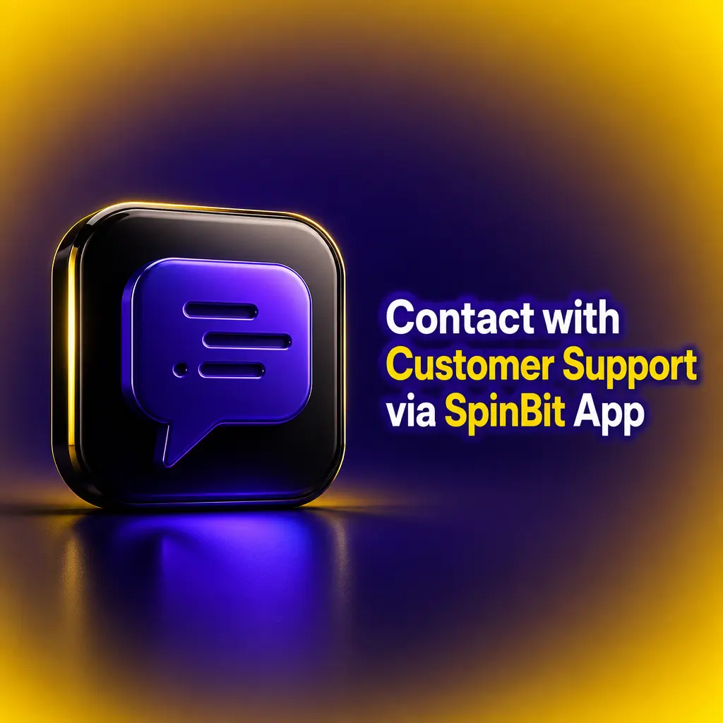 24/7 SpinBit App customer support options: live chat, email, WhatsApp, and FAQ hub for account, payment, and bonus queries.
