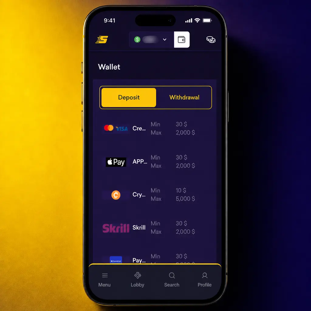 SpinBit deposit steps guide for New Zealand users showing account login, payment method selection, and amount entry