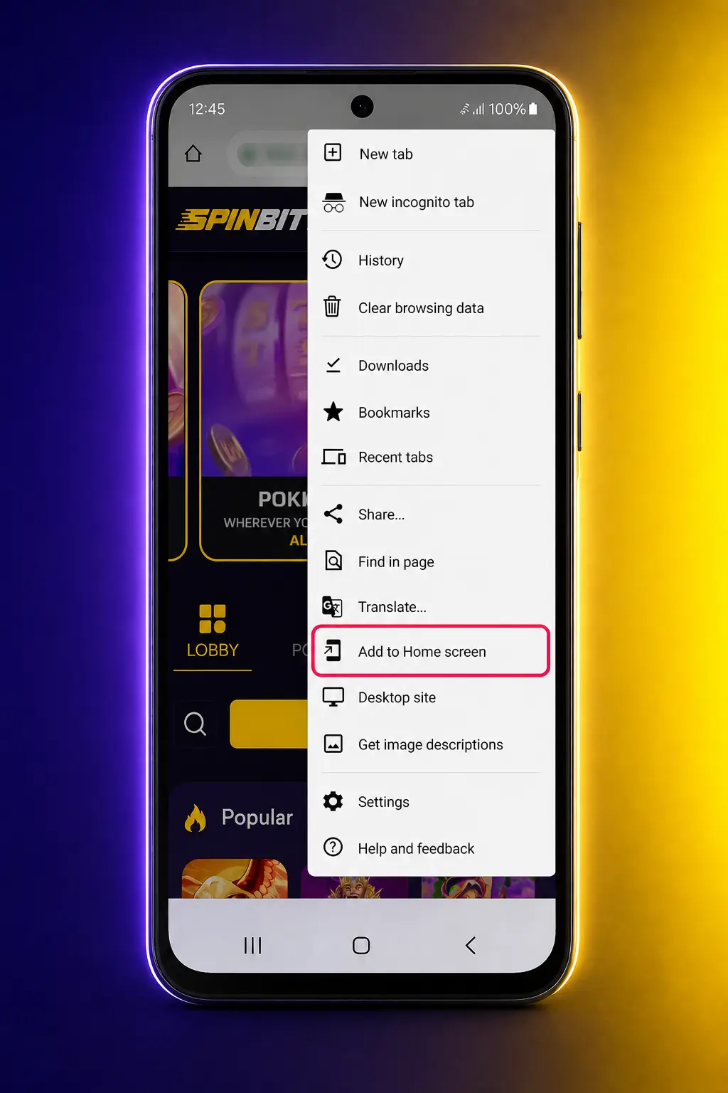 Step-by-step guide to download and install SpinBit APK on Android devices, from enabling installs to signing in.
