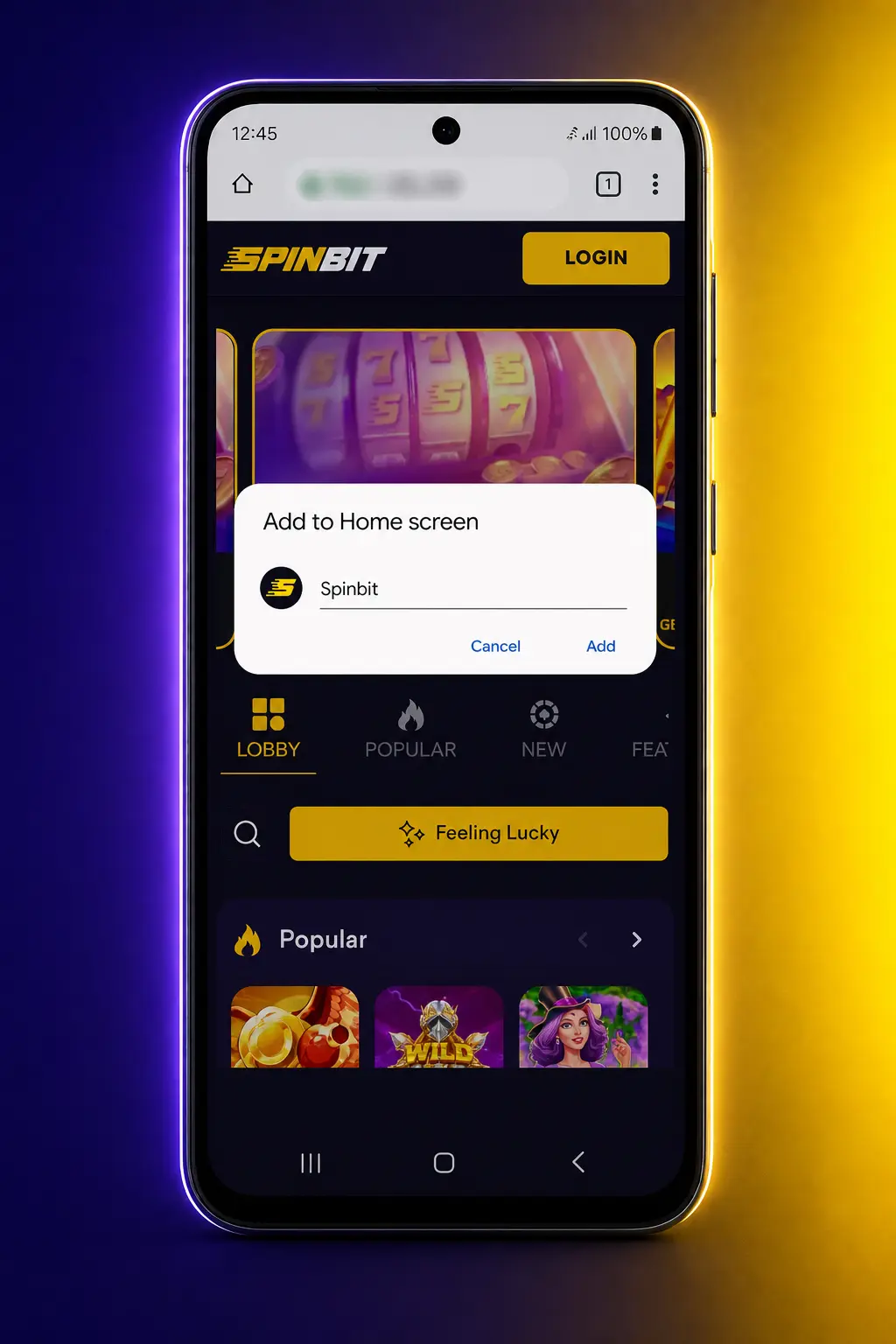 Step-by-step guide showing how to download, install, and set up the SpinBit APK app on an Android device.