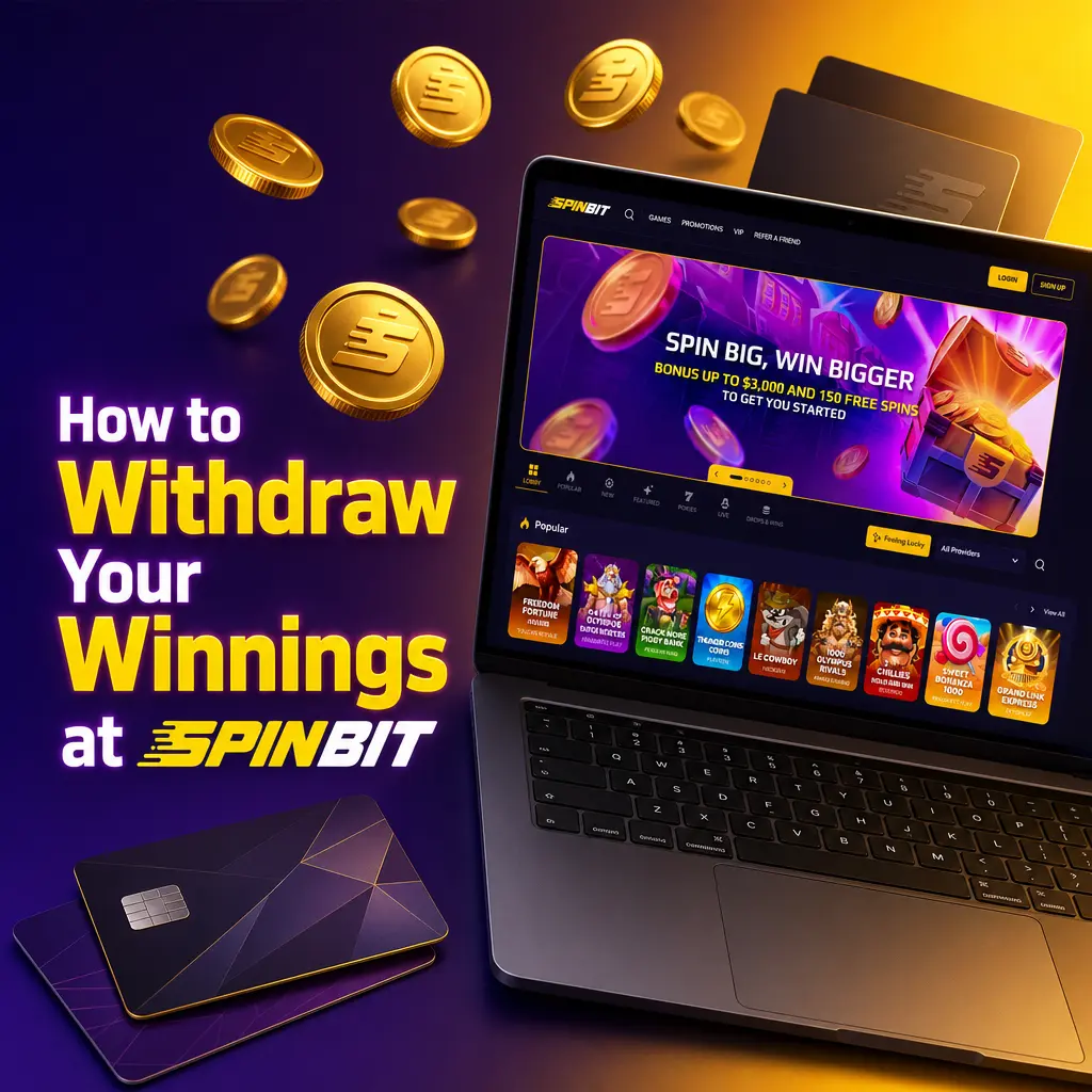 SpinBit withdrawal methods table showing VISA, Apple Pay, crypto, Skrill and Neteller limits, fees and processing times