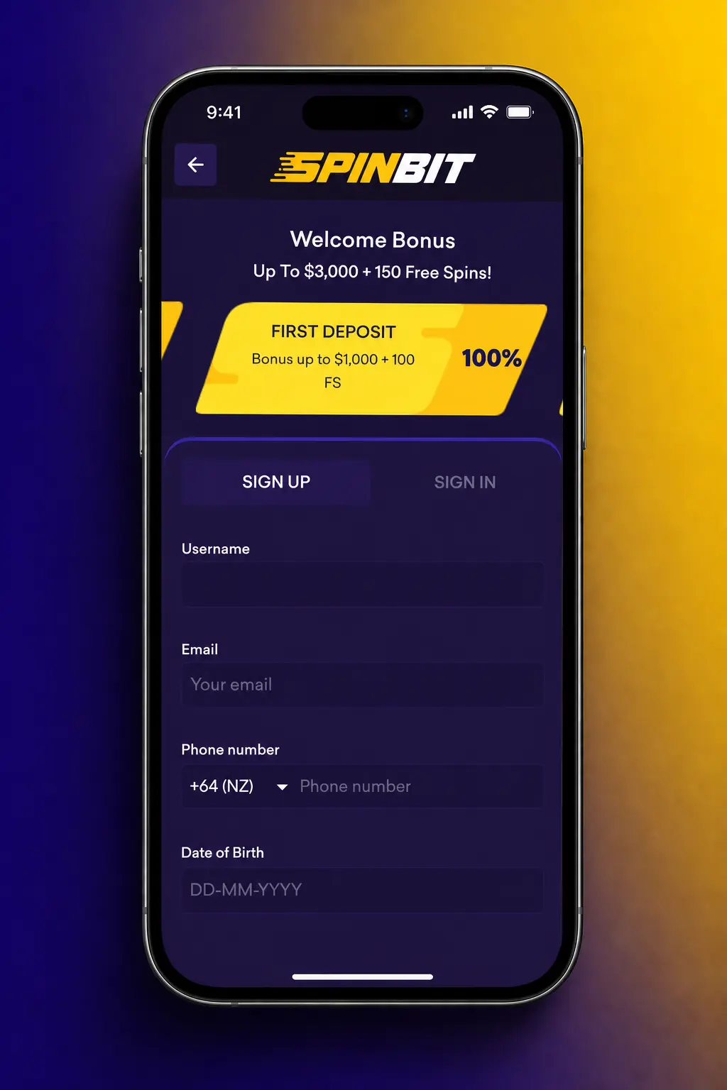 Step-by-step guide to sign up, deposit, and join a live table at SpinBit Casino in NZ